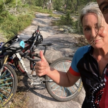 En vélo de montagne sur les crans de Tobogan ! 